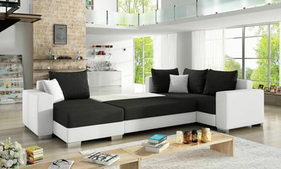 Design Ecksofa Sofa Schlafsofa Bettfunktion Couch Polster Textil Sofas Schlaf