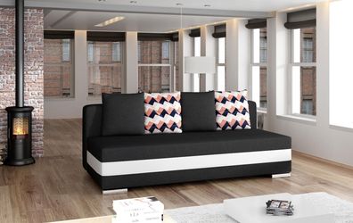 Multifunktion Couch Schlafsofa Büro XXL Textil Big Sofa Couchen 3Sitzer Polster