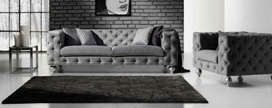 Sofagarnitur Chesterfield Set 252cm + Sessel Sofa Couch designer Sofa Polster