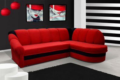 Design Schlafsofas Ecksofa Bettfunktion Couch Leder Textil Polster Sofas Sofa