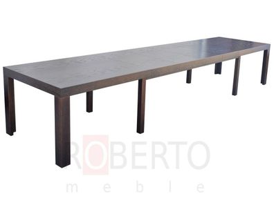 Ausziehbarer Design Holztisch Tisch Ess Wohnzimmer Holz Tische Massiv SFB24 Neu