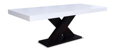 Ausziehbarer Design Holztisch Tisch Ess Wohnzimmer Holz Tische Massiv S5 Neu