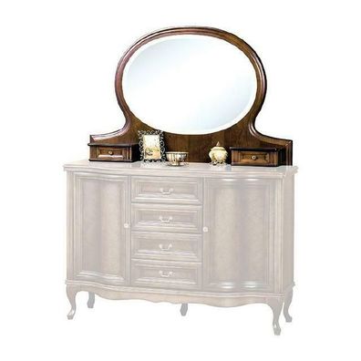 Klassischer Designer Spiegel mit Schubladen Standspiegel W-NL Aufsatz Spiegel