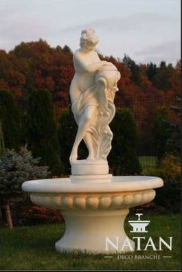 Zierbrunnen Springbrunnen Figur 196cm Brunnen Dekoration Garten Fontaine Teich