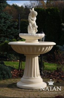 Zierbrunnen Springbrunnen 150cm Skulptur Brunnen Deko Garten Fontaine Teich Neu