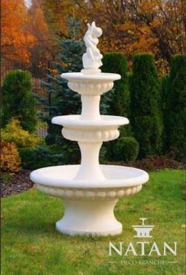Zierbrunnen Springbrunnen 186cm Skulptur Brunnen Deko Garten Fontaine Teich Neu