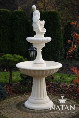 Zierbrunnen Springbrunnen Skulptur 197cm Brunnen Deko Garten Fontaine Teich Neu