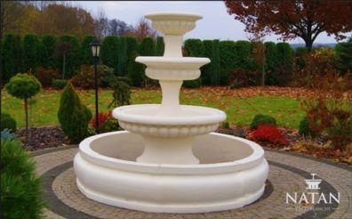 Becken für Zierbrunnen Springbrunnen Skulptur Brunnen Garten Fontaine Teich Neu