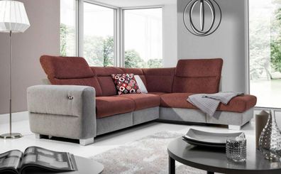 Elektrische Fußstütze Ecksofa Sofa Couch Polster Relax Couch Sofas Garnitur Neu