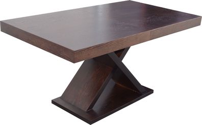 Ausziehbarer Design Holztisch Tisch Ess Wohnzimmer Holz Tische Massiv S50 Neu
