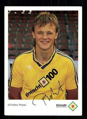Ulf-Volker Probst Eintracht Braunschweig 1990-91 Autogrammkarte + A 54989