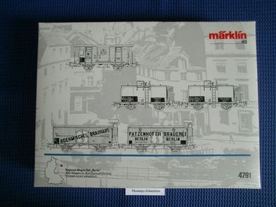 Märklin 4791 Regional-Wagen-Set "Berlin" - Alle Wagen in Sonderausführung - HO - OVP