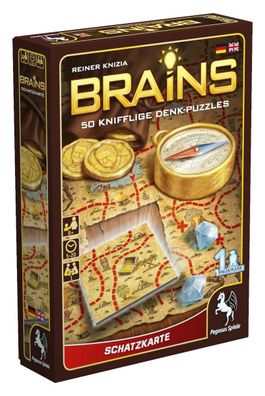 Pegasus Spiele 18131G Brains: Schatzkarte Brettspiel Gesellschaftsspiel NEU NEW