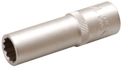 12-kant Stecknuss SW 14mm , 1/2" , lang