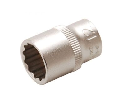 12-kant Stecknuss SW 1/2" , Anschluss 1/4" , Zwölfkantstecknuss