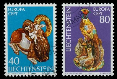 Liechtenstein 1976 Nr 642-643 gestempelt X04569E