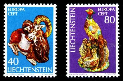 Liechtenstein 1976 Nr 642-643 postfrisch SACC8DA