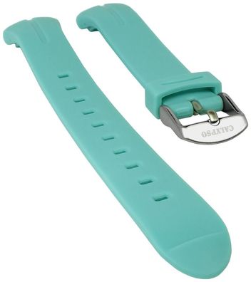 Calypso Uhrenarmband | Kunststoff türkis glatt weich Modell K5727/3