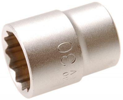 12-kant Stecknuss SW 30mm , 3/4" , kurz, Zwölfkantnuss