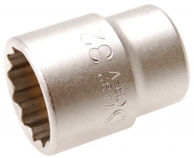 12-kant Stecknuss SW 32mm , 3/4" , kurz, Zwölfkantnuss