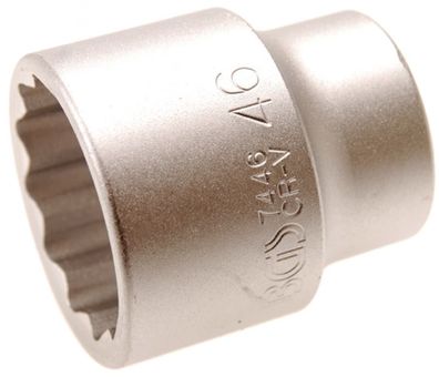 12-kant Stecknuss SW 46mm , 3/4" , kurz, Zwölfkantnuss