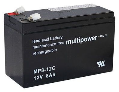 Multipower - MP8-12C - 12 Volt 8Ah Pb