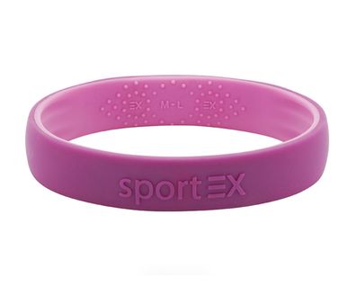 Energetix SportEx Armband 3191-6 Größe M-L pink, plum Silikon Sport Magnetarmband