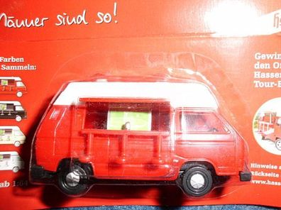 Tour-Bus / Modellauto---Werbeartikel von Hasseröder---Farbe rot