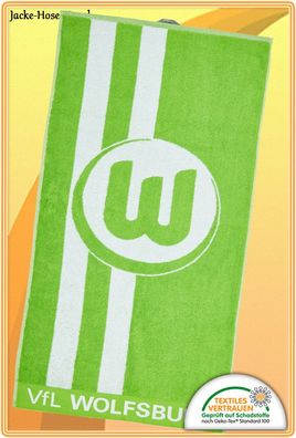 Handtuch Badetuch VFL Wolfsburg Logo