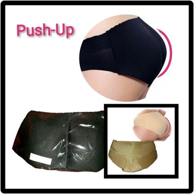 Damen Unterhose Push Up Slip Unterwäsche Po Gepolstert Polster Gr.M L XL