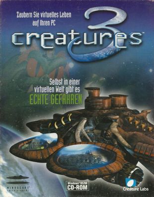 Creatures 2 & 3 (PC 1999) Megararität, mit Handbücher und offiz Buch von X-Games