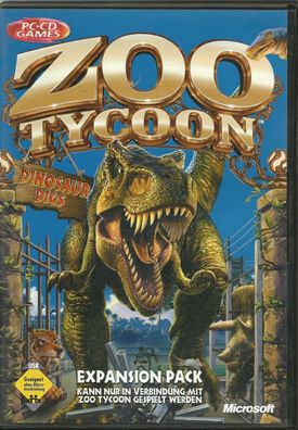 Microsoft Zoo Tycoon: Dinosaur Digs (PC, 2002, DVD-Box) mit Schnelltasten Karte