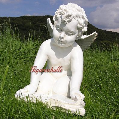 Engelchen Engel romantisch Figur Statue mit Flügel hängend schlafend Deko Buch
