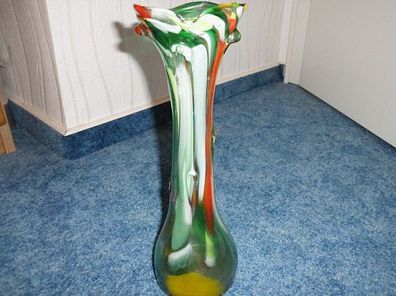 schöne Vase aus Glas --mehrfarbig--29cm hoch