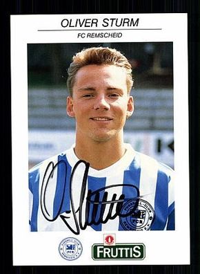 Oliver Sturm FC Remscheid 1992-93 Autogrammkarte + A 55225