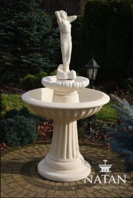 Zierbrunnen Springbrunnen Skulptur Brunnen Garten Fontaine Teich Neu Deko 172cm