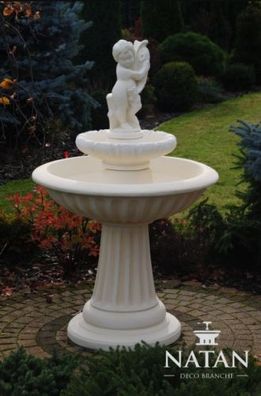 Zierbrunnen Springbrunnen 140cm Skulptur Brunnen Deko Garten Fontaine Teich Neu