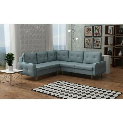 Stoff L-Form Couch Wohnlandschaft Ecksofa Garnitur Modern Design Sofa Modern Neu