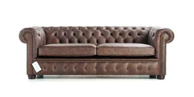 Chesterfield Couch Polster Sofa Couchen Sitz Design 3 Sitzer Leder Sofas Klassik