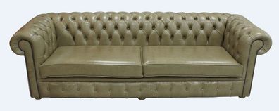 Chesterfield Design Luxus Polster Sofa Couch Sitz Garnitur Leder Textil Neu #219