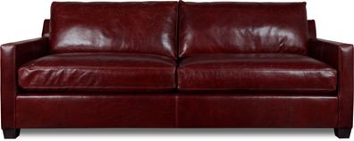 Chesterfield XXL Rot Sofa 3 Sitzer Couch Polster Sitz Garnitur Leder Textil Neu