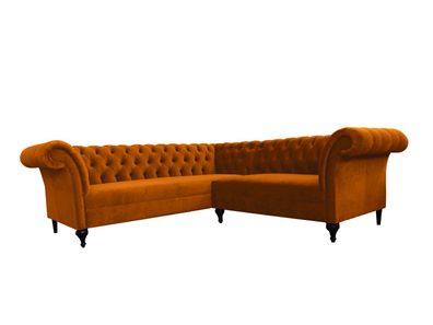 Chesterfield Ecksofa Eckcouch Designer Sofa Couch Samt Ledersofa SLIII Sofa ?94