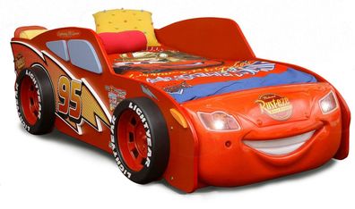 Rennwagen Auto Bett mit Matratze Kinderbett in Rot Autobett McQueen Disney Cars