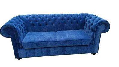 Chesterfield Samt Textil Stoff Sofa Couch Polster 3 Sitz Klassische Couchen Neu!