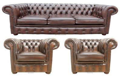 Chesterfield Couch Polster Sofas Klassik Sofa Big XXL Couch 5 + 1 + 1Sitzer Neu #185