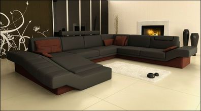 Designersofa Sofa Couch Wohnlandschaft Couch Polster Eck Garnitur PH3002 Neu