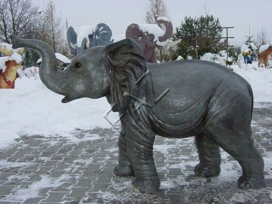 Design Elefant klein Figur Statue Skulptur Figuren Skulpturen Garten Deko Neu