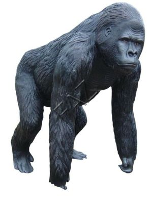 Design Gorilla Abstrakt Figur Statue Skulptur Figuren Skulpturen Garten Deko Neu