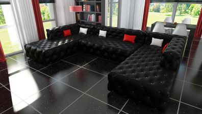 Ecksofa Chesterfield Wohnlandschaft Luxus Designer Sofa Couch Polster Ecksofa