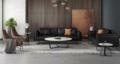 Möbel Sofa Couch Polster Komplett Set Garnitur 3 + 2 + 1 Couchen Sofas Italy Design